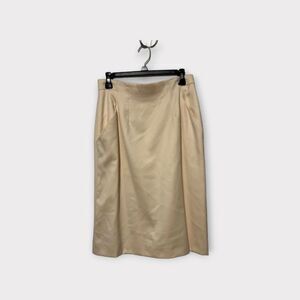 Anne Klein Vintage Wool Midi Pencil Skirt 12